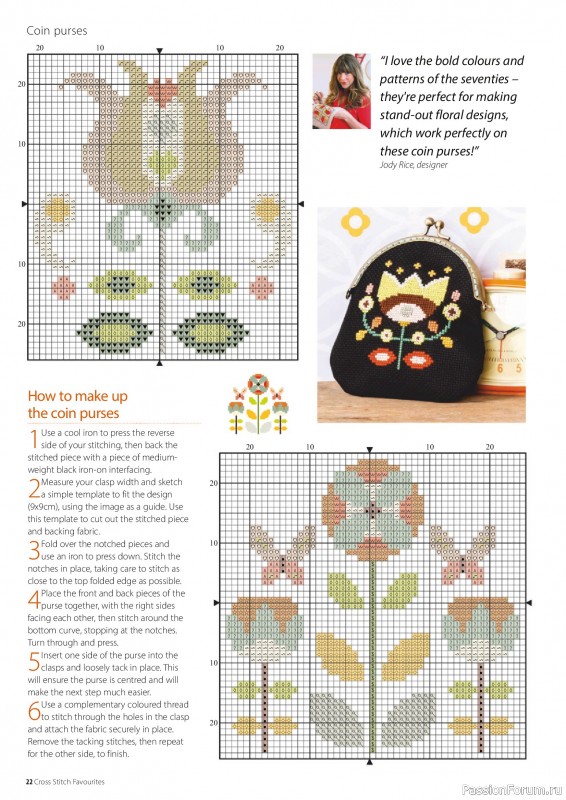 Коллекция вышивки в журнале «Cross Stitch Favourites - Flowers 2026»