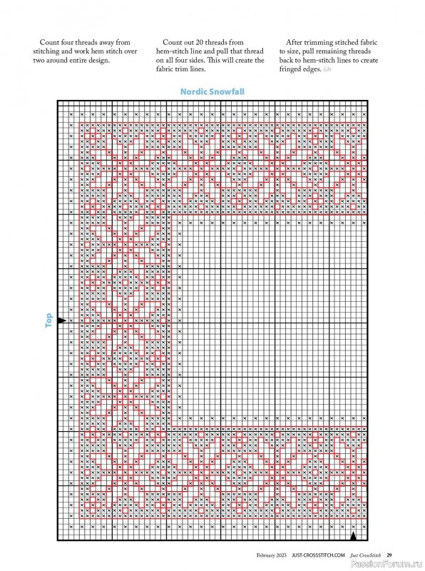 Коллекция вышивки в журнале «Just CrossStitch - February 2023»