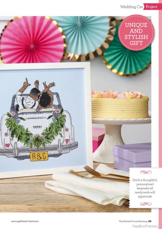 Коллекция вышивки в журнале «The World of Cross Stitching №345 2024»