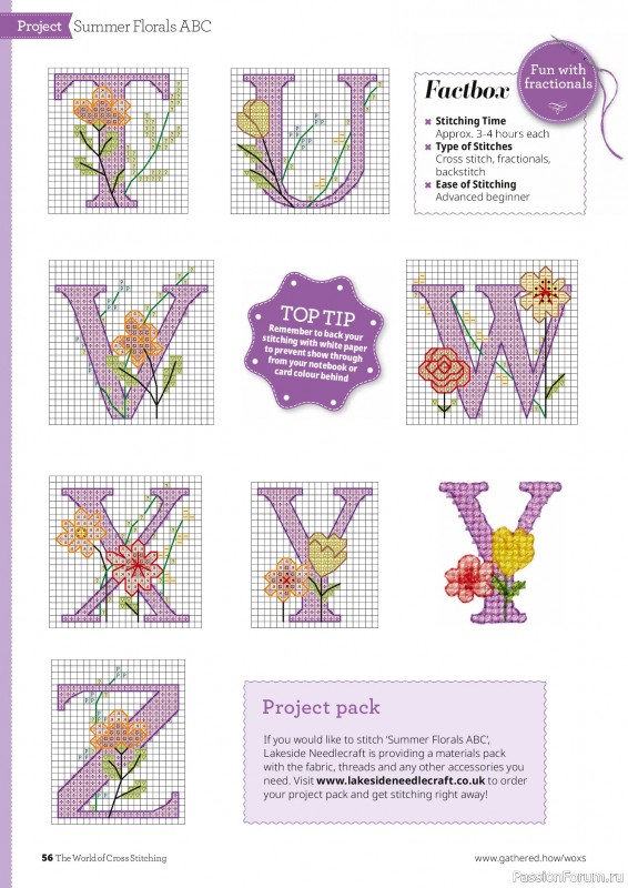 Коллекция вышивки в журнале «The World of Cross Stitching №375 2026»