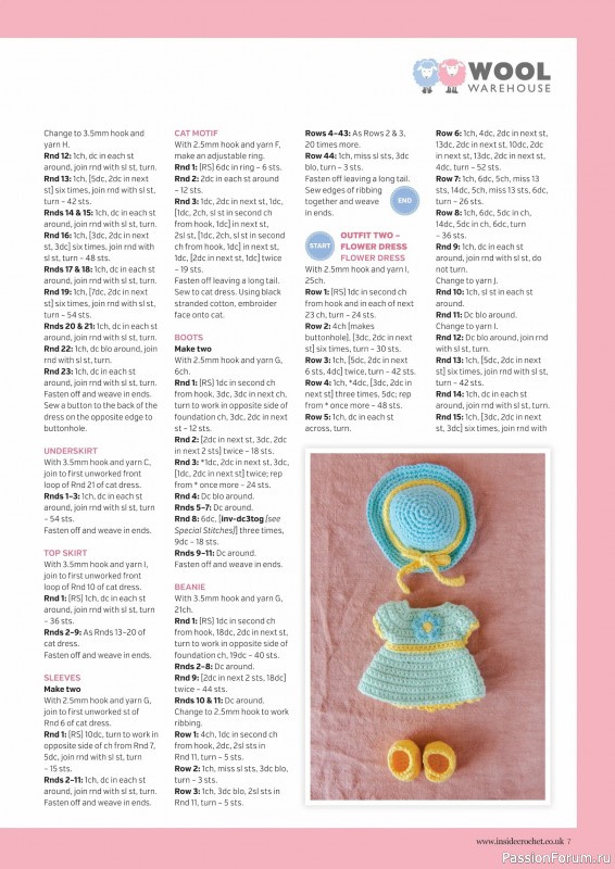 Вязаные проекты крючком в журнале «Inside Crochet №183 2025»