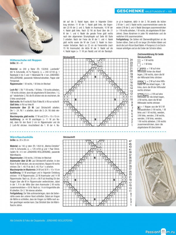 Вязаные проекты спицами в журнале «Hundert Seiten voller Ideen №4 2025»