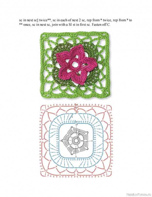 Вязаные проекты в книге «Granny Square Crochet for Beginners»