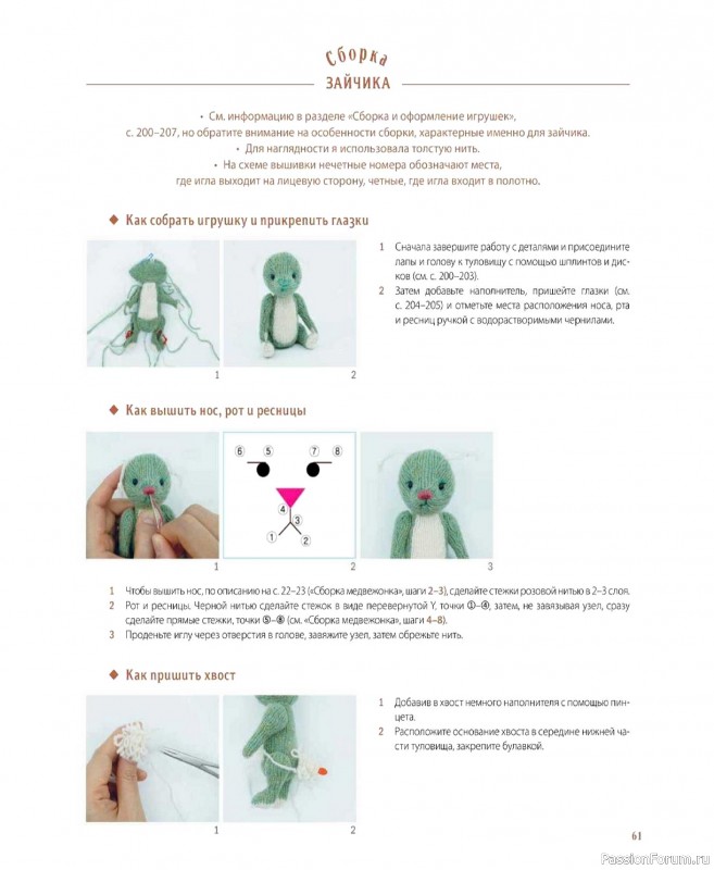 Вязаные проекты в книге &laquo;Шарнирные игрушки на спицах&raquo;.