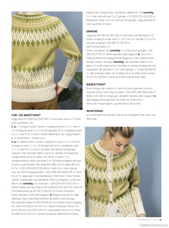 Вязаные проекты в журнале &laquo;Yarnmade №1 2018 Spring & Summer&raquo;.