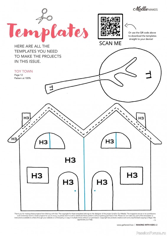 Коллекция проектов для рукодельниц в журнале «Mollie Makes – Making with Kids 2025»