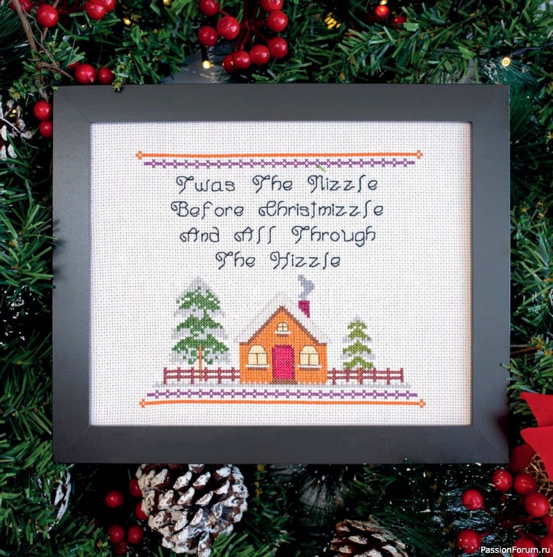 Коллекция вышивки в книге «Cross-Stitch for the Holidays»