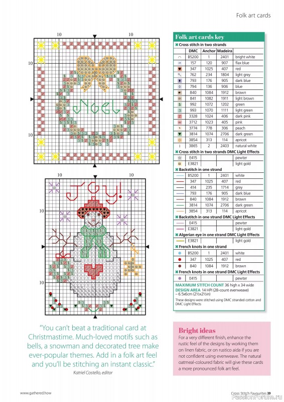 Коллекция вышивки в журнале «Cross Stitch Favourites - Christmas 2024»