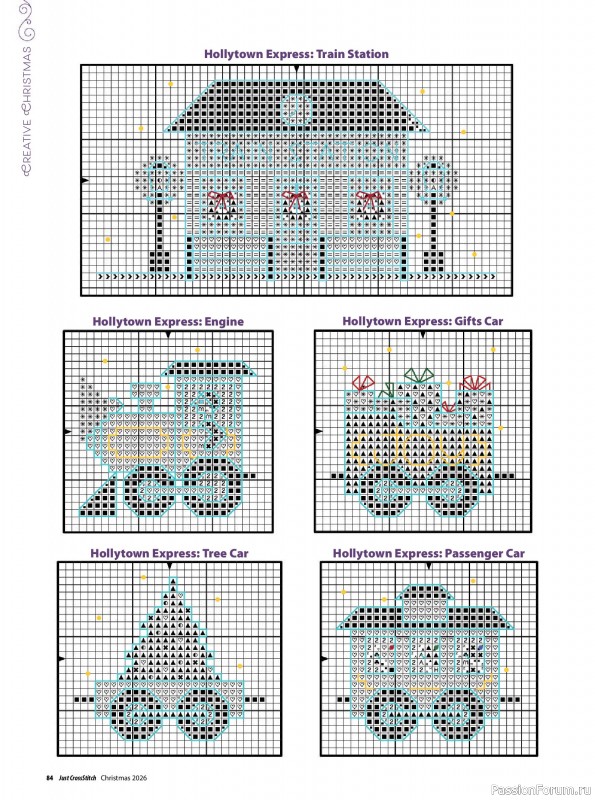 Коллекция вышивки в журнале «Just CrossStitch - Christmas 2026»