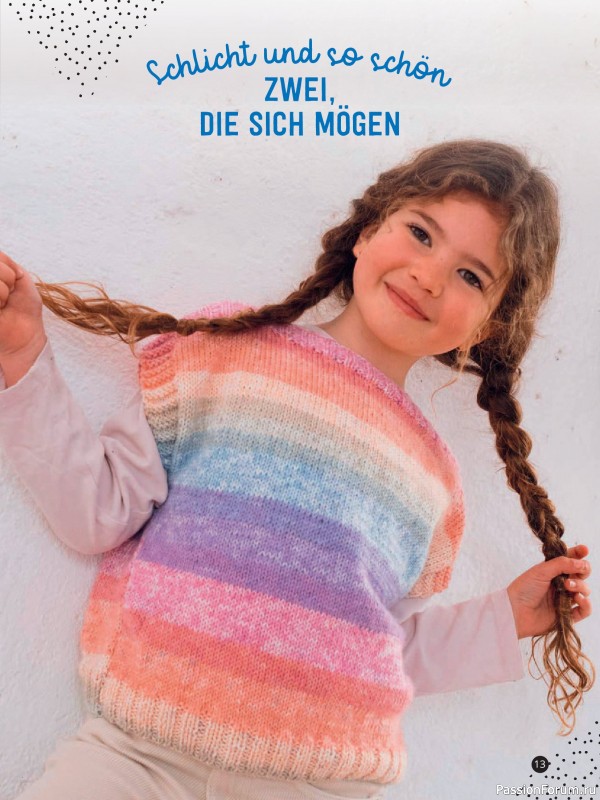 Вязаные модели для детей в журнале «Kinder Maschenmode №3 2026»