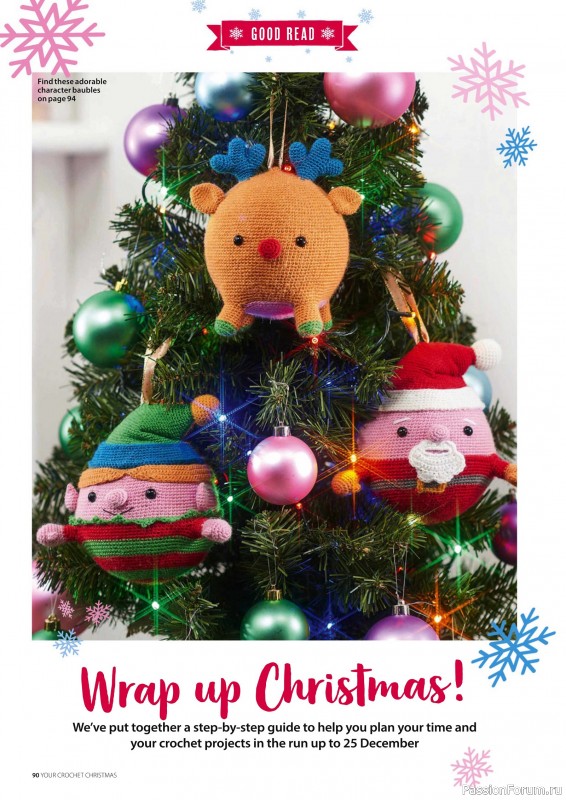 Вязаные проекты крючком в журнале «Your Crochet Christmas - 2025»