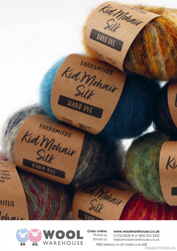 Вязаные проекты спицами в журнале «The Knitter №222 2025»