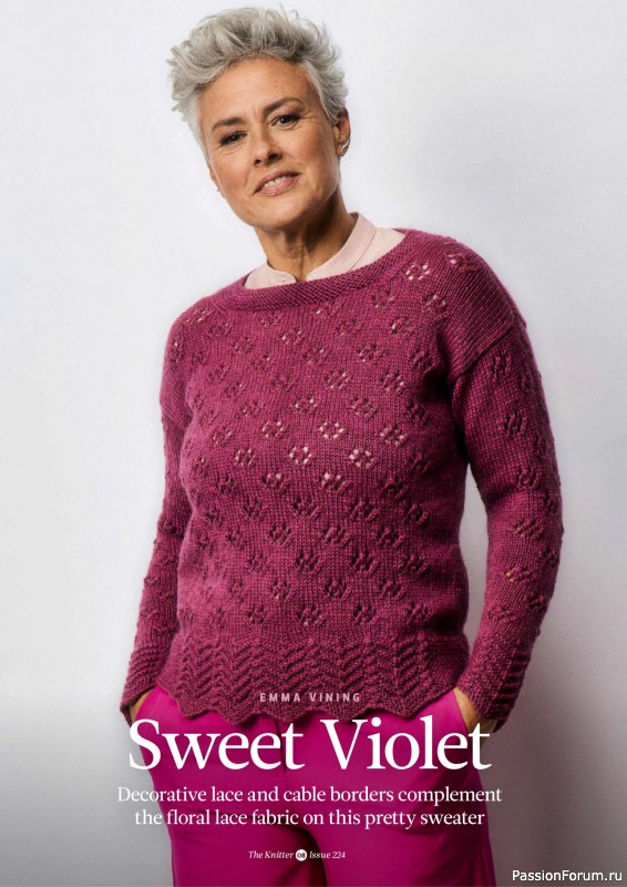 Вязаные проекты спицами в журнале «The Knitter №224 2026»