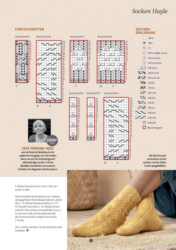 Вязаные проекты спицами в журнале «The Knitter №77 2025 Germany»