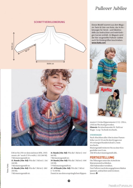 Вязаные проекты спицами в журнале &laquo;The Knitter №80 2026 Germany&raquo;