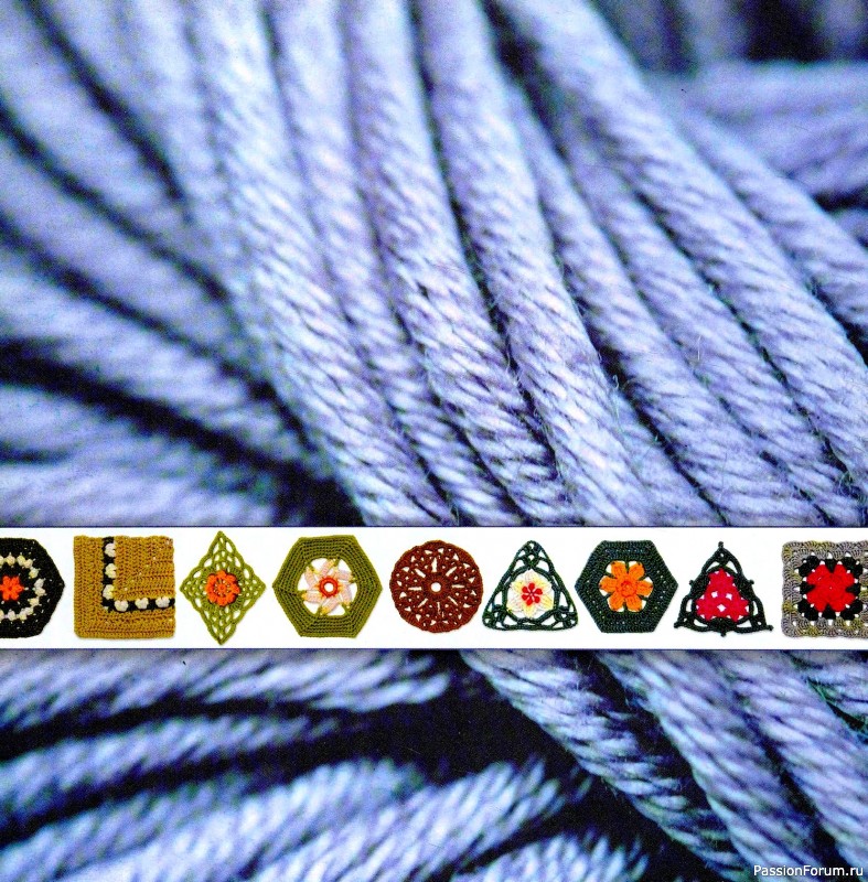 Вязаные проекты в книге &laquo;75 Crocheted Floral Blocks&raquo;. Часть 1