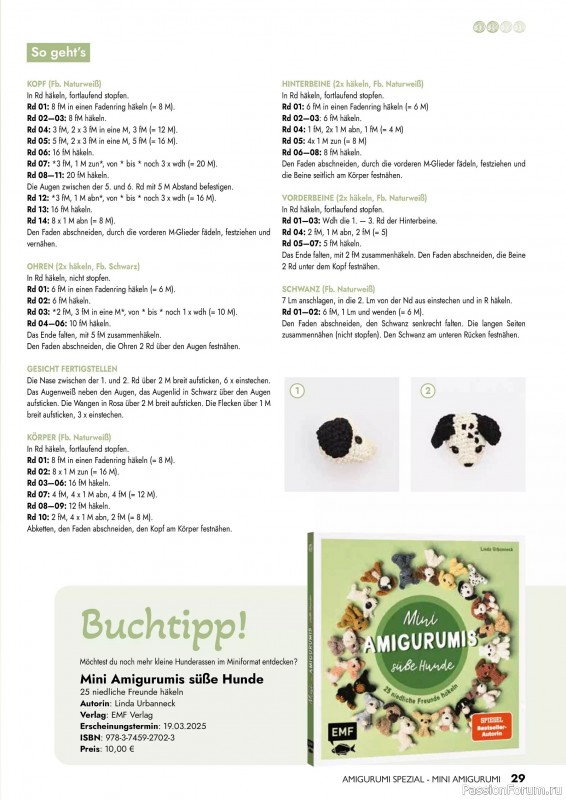Вязаные проекты в журнале «Amigurumi Spezial - Mini №2 2025»