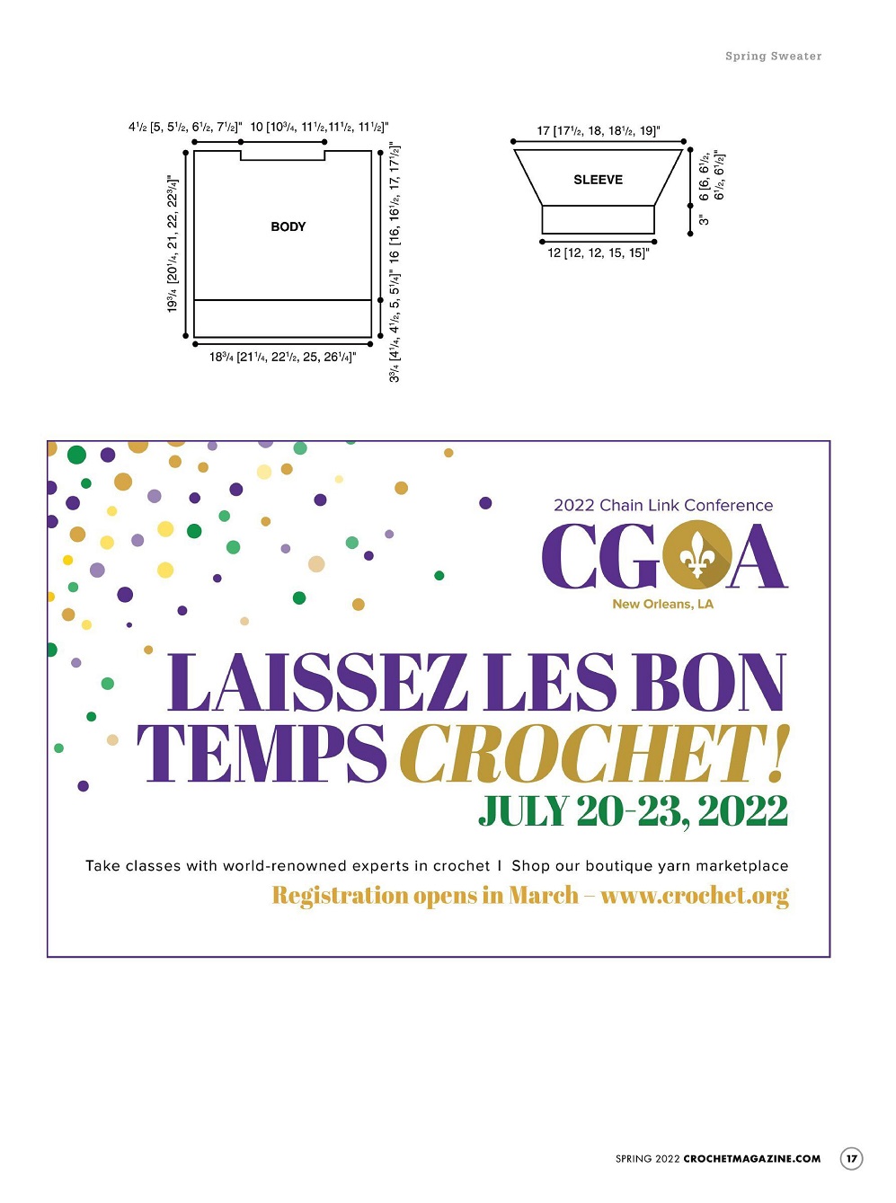 Весенняя коллекция в журнале "Crochet! - Spring" 2022