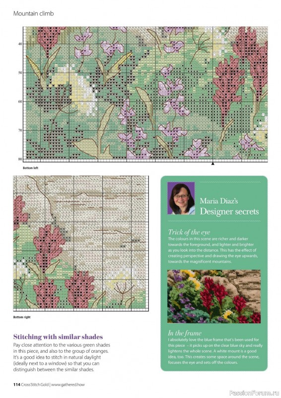 Коллекция вышивки в журнале «Cross Stitch Gold - Scenery Collection 2022»