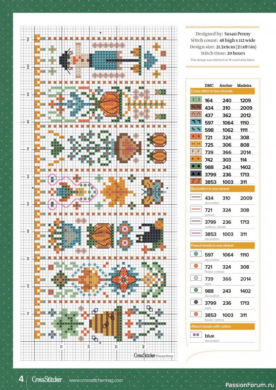 Коллекция вышивки в журнале «CrossStitcher №427 2025»
