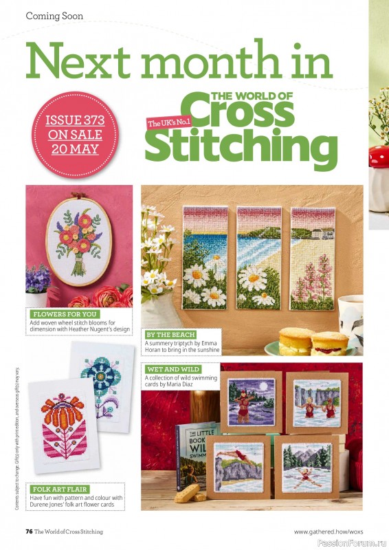 Коллекция вышивки в журнале &laquo;The World of Cross Stitching №372 2026&raquo;