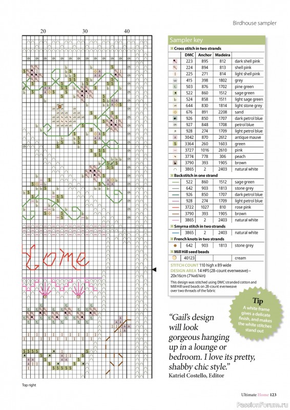 Коллекция вышивки в журнале &laquo;Ultimate CrossStitch &ndash; Home 2026&raquo;