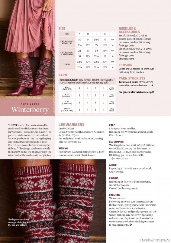 Вязаные модели спицами в журнале «The Knitter №181 2022»