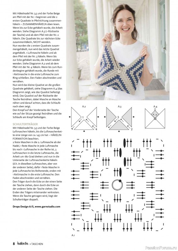 Вязаные проекты в журнале &laquo;Hakeln Spezial №2 2026 - Taschen&raquo;