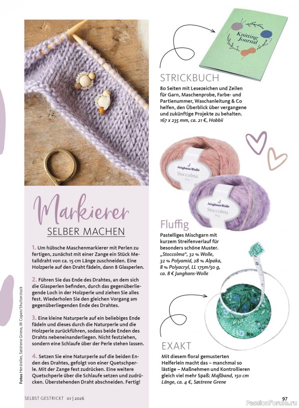 Вязаные проекты в журнале «Selbst Gestrickt №1 2026»