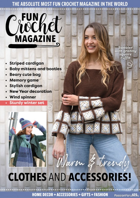 Вязаные проекты крючком в журнале «Fun Crochet Magazine №25 2025»