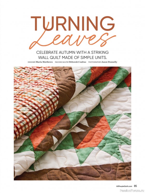 Коллекция проектов для рукодельниц в журнале «American Patchwork & Quilting №196 2025»