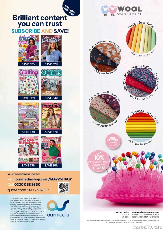 Коллекция проектов для рукодельниц в журнале «Love Patchwork & Quilting №155 2025»
