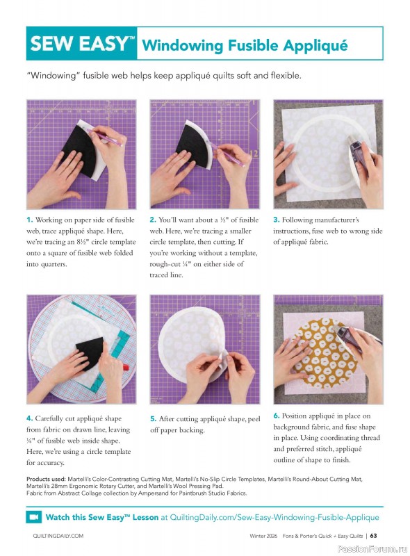 Коллекция проектов для рукодельниц в журнале &laquo;Quick+Easy Quilts - Winter 2026&raquo;