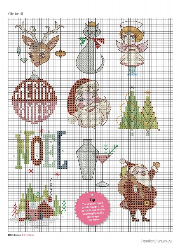 Коллекция вышивки в журнале «Ultimate CrossStitch - Christmas 2025»