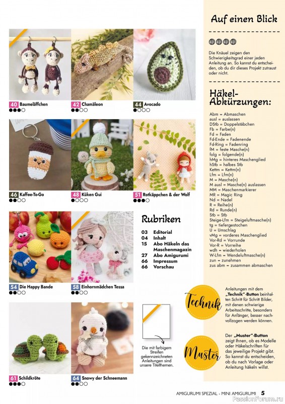 Вязаные проекты в журнале «Amigurumi Spezial - Mini №2 2025»