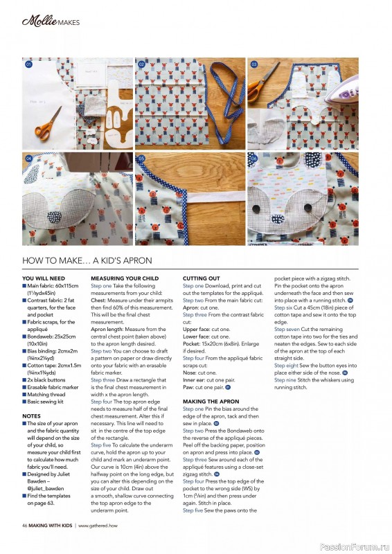 Коллекция проектов для рукодельниц в журнале «Mollie Makes – Making with Kids 2025»