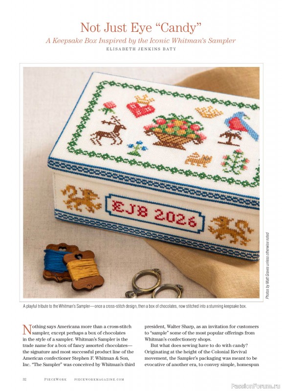 Коллекция проектов для рукодельниц в журнале &laquo;PieceWork - Spring 2025&raquo;