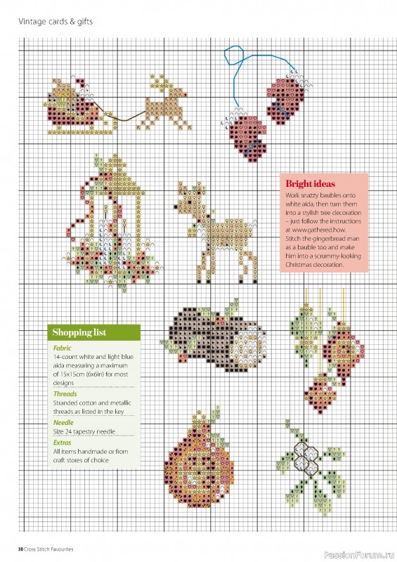 Коллекция вышивки в журнале «Cross Stitch Favourites - Christmas 2022»