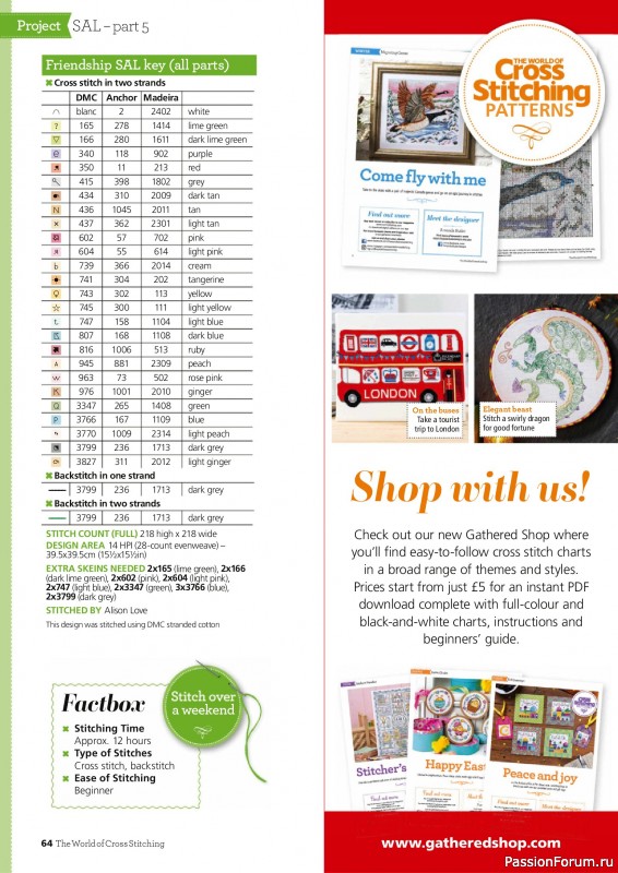 Коллекция вышивки в журнале &laquo;The World of Cross Stitching №370 2026&raquo;