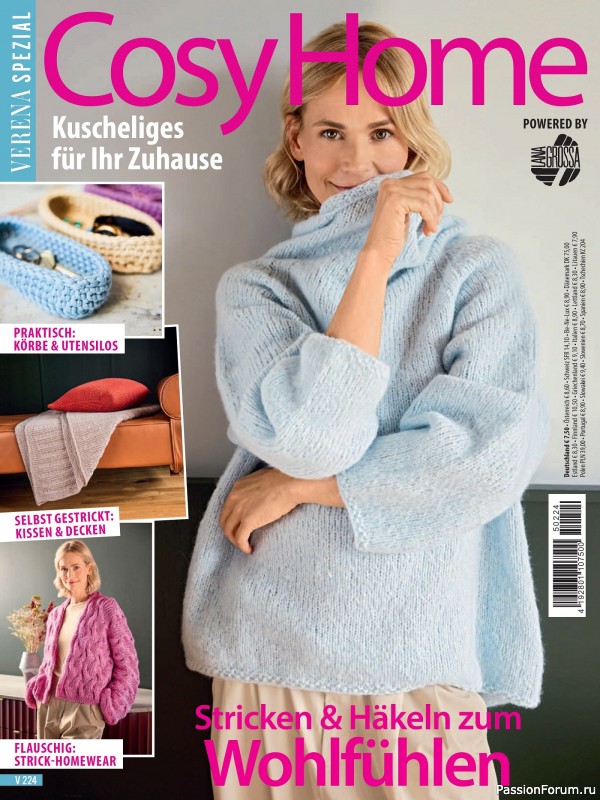Вязаные модели в журнале «Verena Spezial V224 2025 - Cosy Home»
