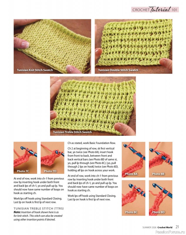 Вязаные проекты крючком в журнале &laquo;Crochet World - Summer 2026&raquo;