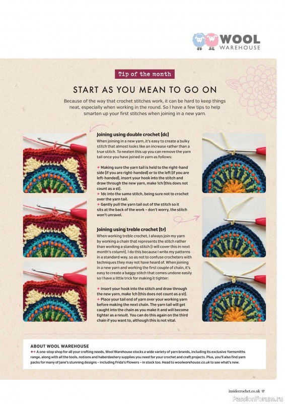 Вязаные проекты крючком в журнале &laquo;Inside Crochet №186 2026&raquo;