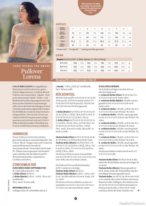 Вязаные проекты спицами в журнале «The Knitter №79 2025 Germany»