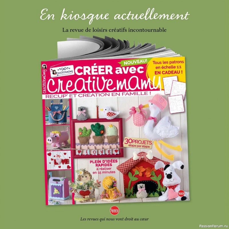 Коллекция проектов для рукодельниц в журнале «Creer avec Creative Mamy №13 2025»