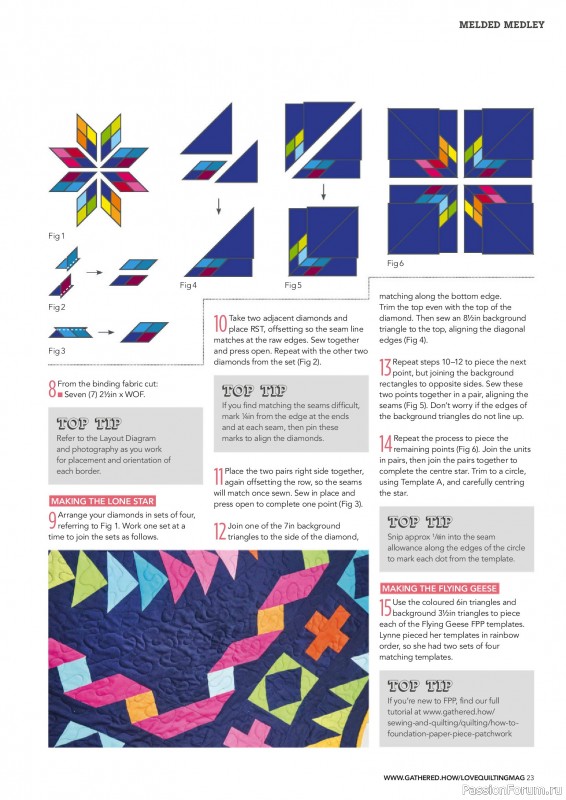 Коллекция проектов для рукодельниц в журнале &laquo;Love Patchwork & Quilting №158 2025&raquo;