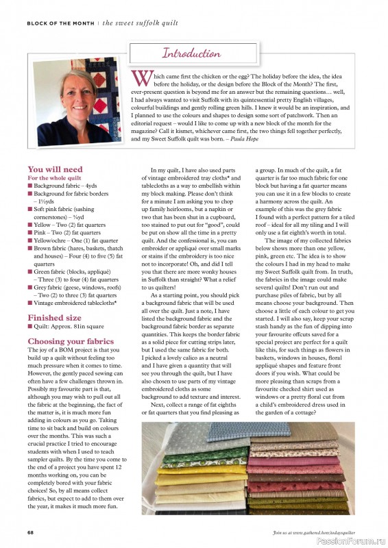 Коллекция проектов для рукодельниц в журнале «Todays Quilter №134 2025»