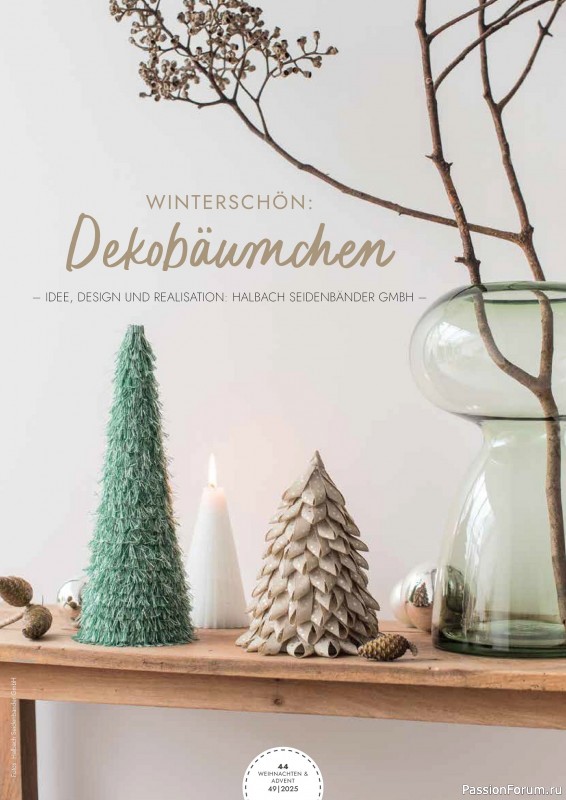 Коллекция проектов для рукодельниц в журнале «Weihnachten & Advent - selber machen №49 2025»