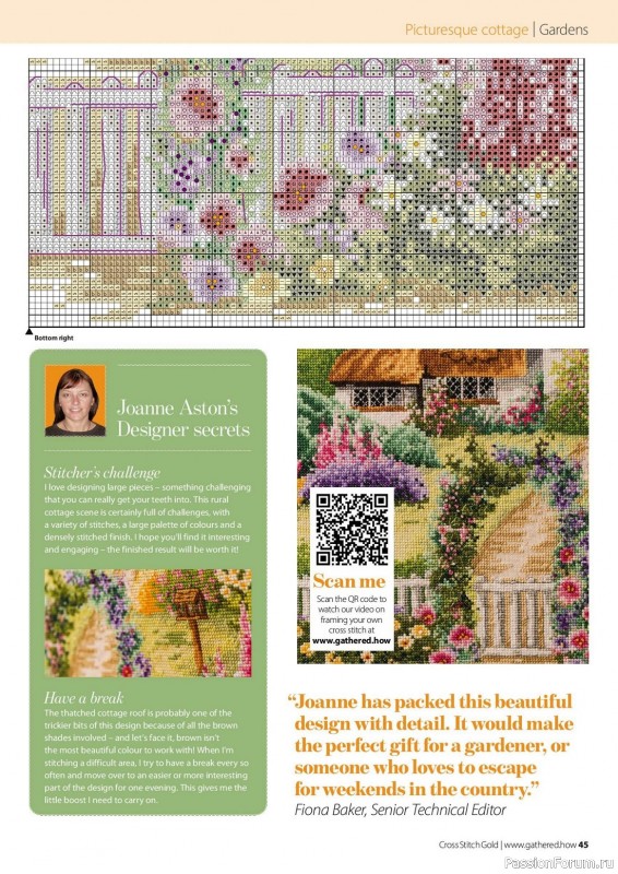 Коллекция вышивки в журнале «Cross Stitch Gold - Floral Collection 2023»