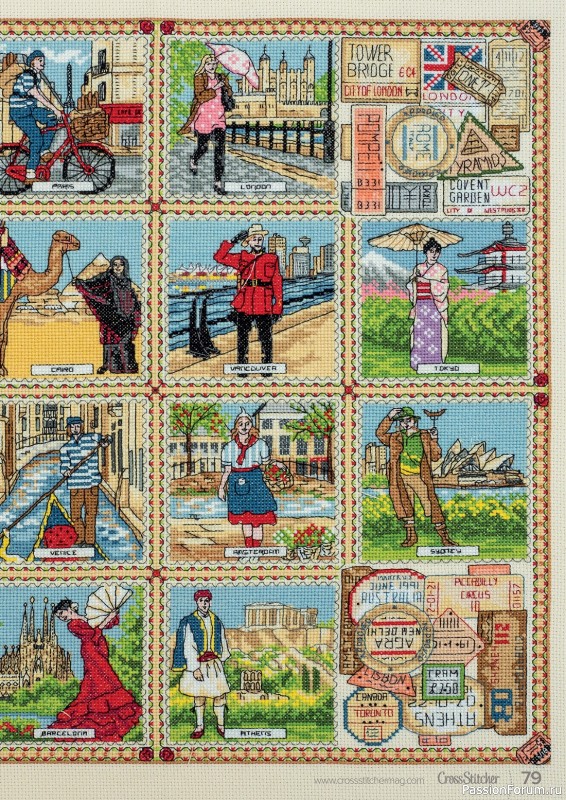 Коллекция вышивки в журнале «CrossStitcher №394 2023»