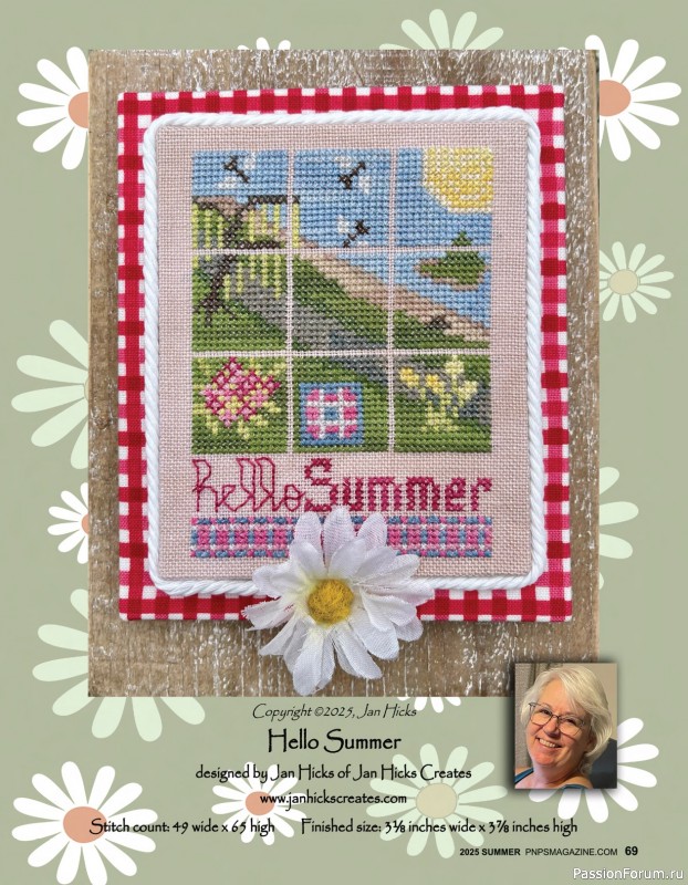 Коллекция вышивки в журнале «Punch Needle & Primitive Stitcher - Summer 2025»